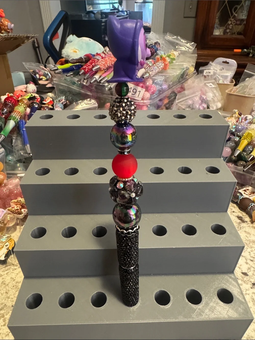 NWOT Disney Doorables Old Hag Beaded Pen Handmade by Me